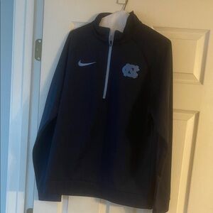 North Carolina Nike Men's Dark Blue Zip-Up Sweater